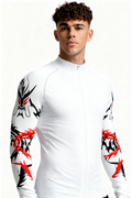 Draco Rage Compression Zipper - White