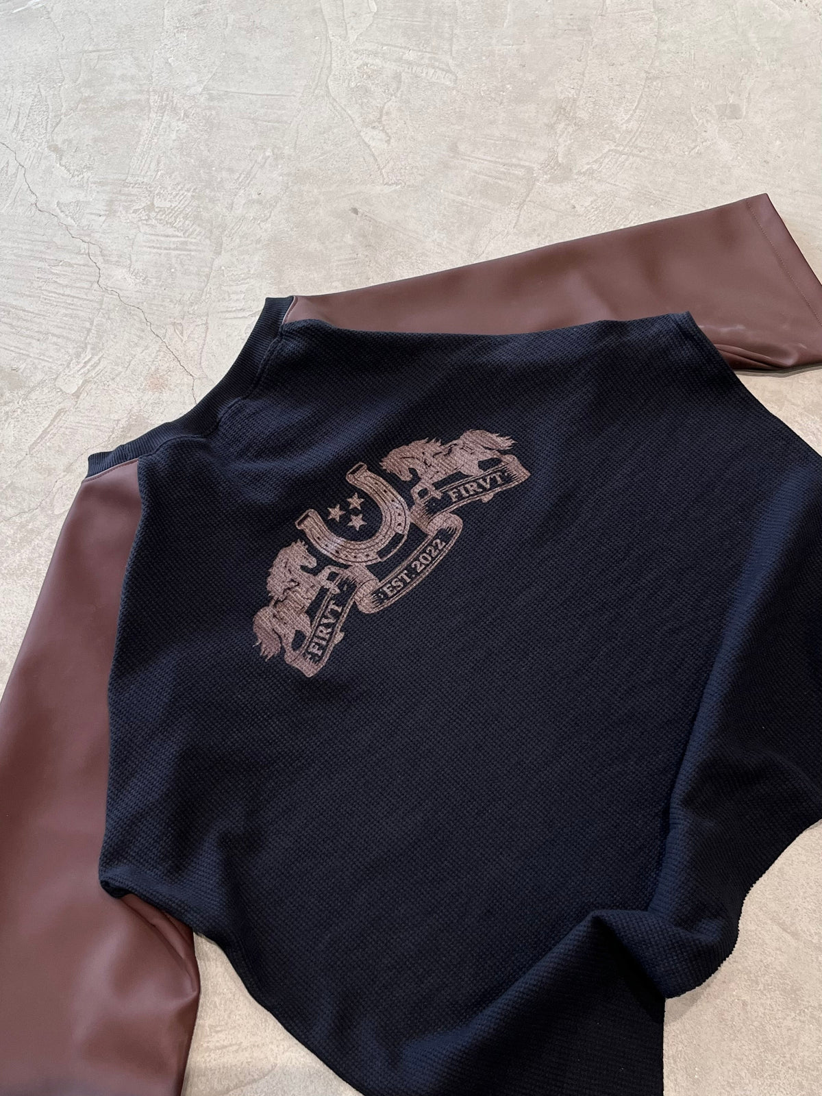 OUTLAW LEATHER WAFFLE T-SHIRT