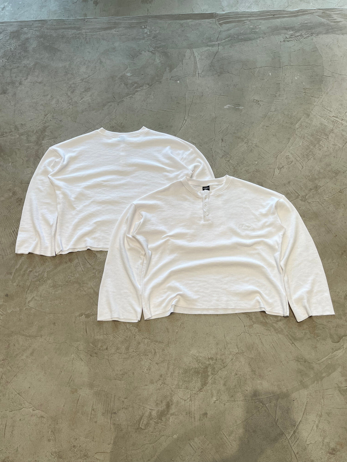 WHITE HENLEY WAFFLE