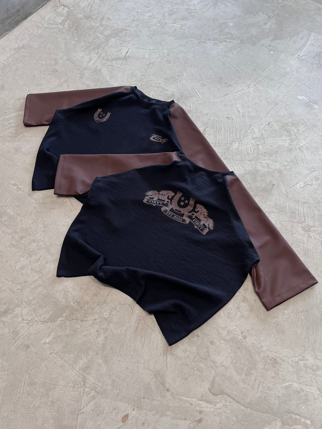 OUTLAW LEATHER WAFFLE T-SHIRT