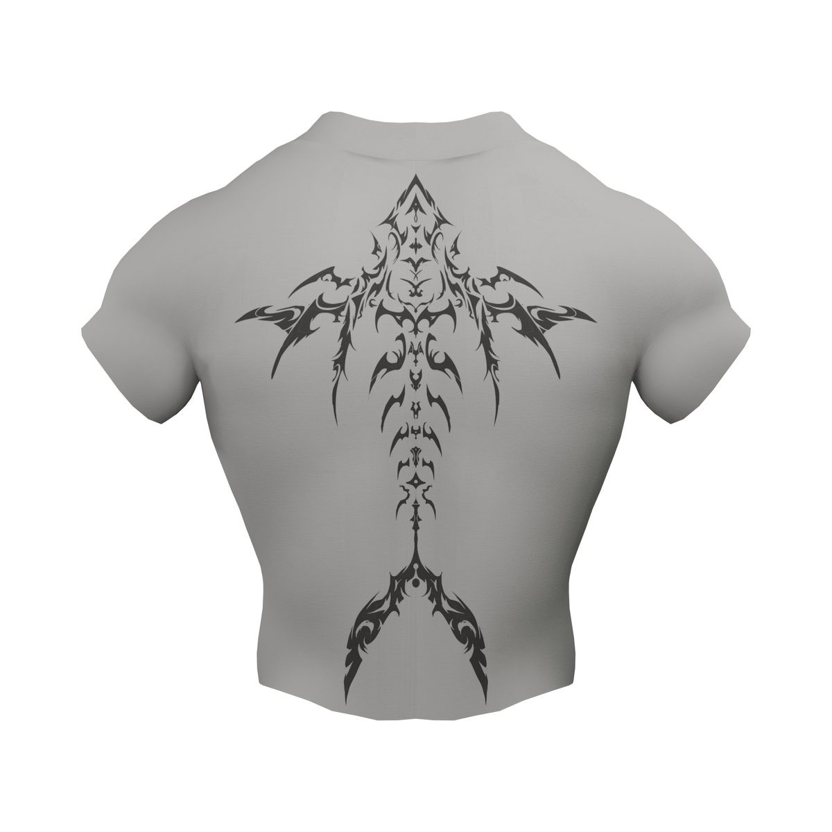 Titan Zip Nylon Compression Tshirt Half Sleeve - Grey