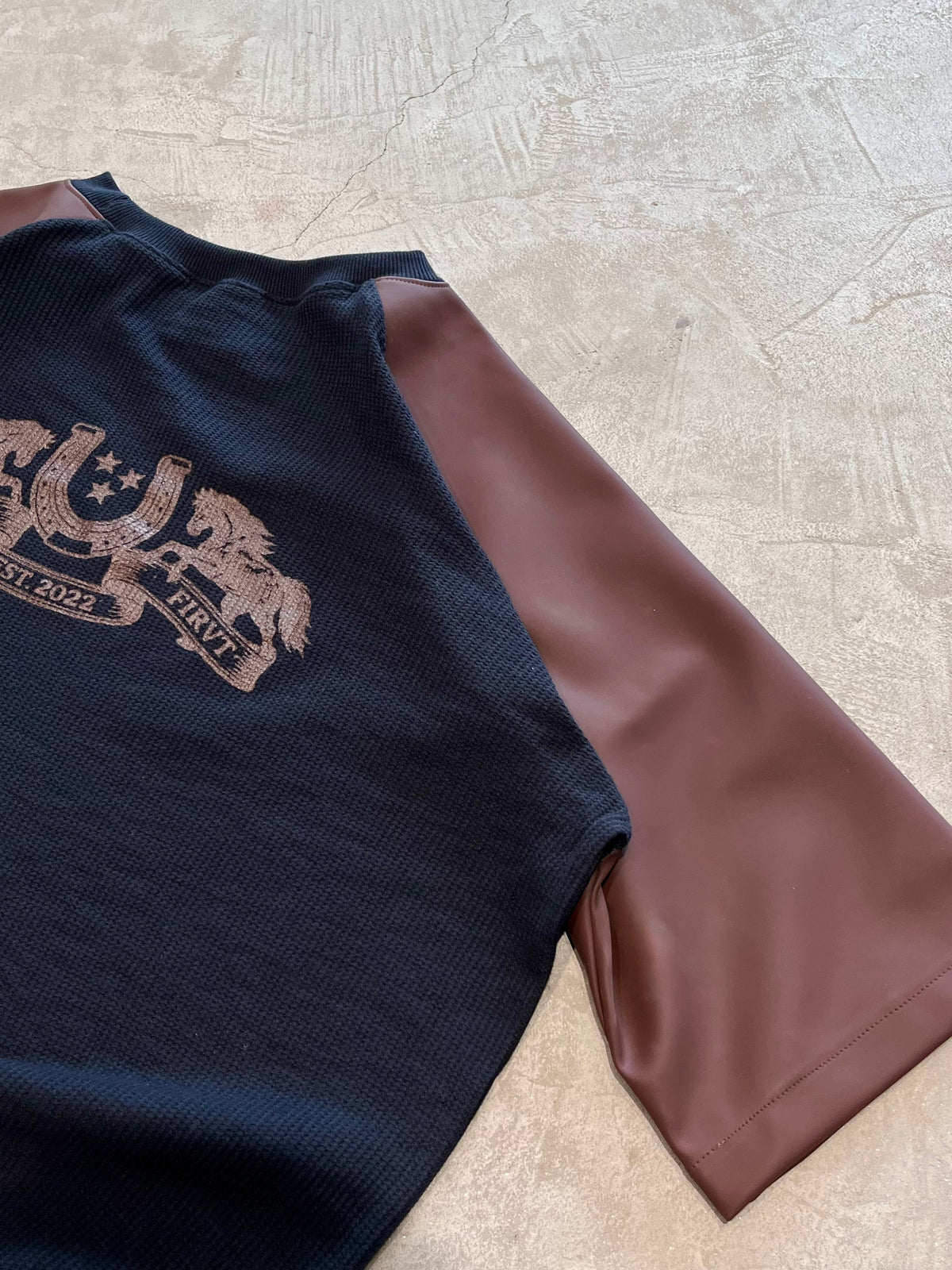 OUTLAW LEATHER WAFFLE T-SHIRT
