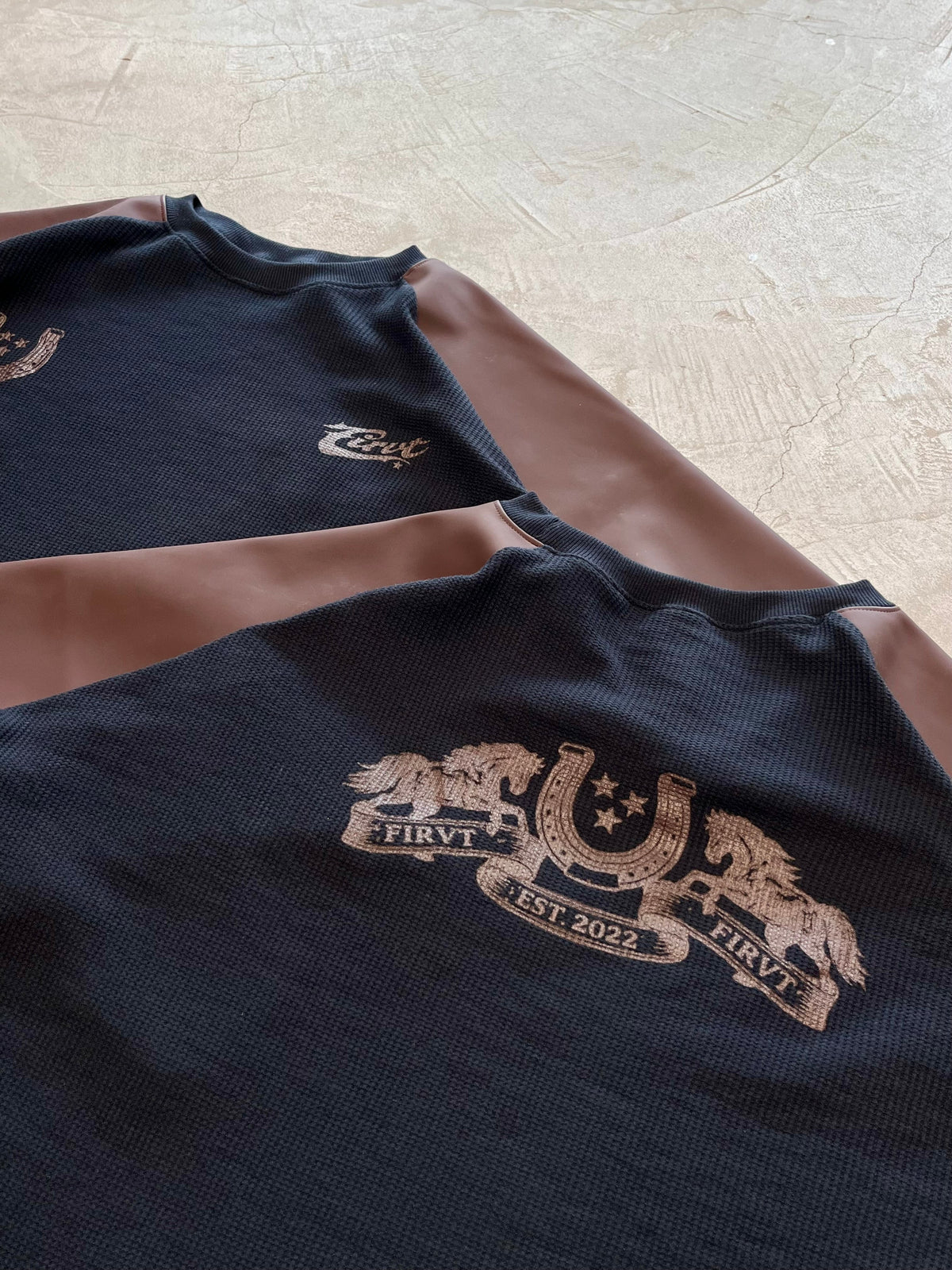 OUTLAW LEATHER WAFFLE T-SHIRT