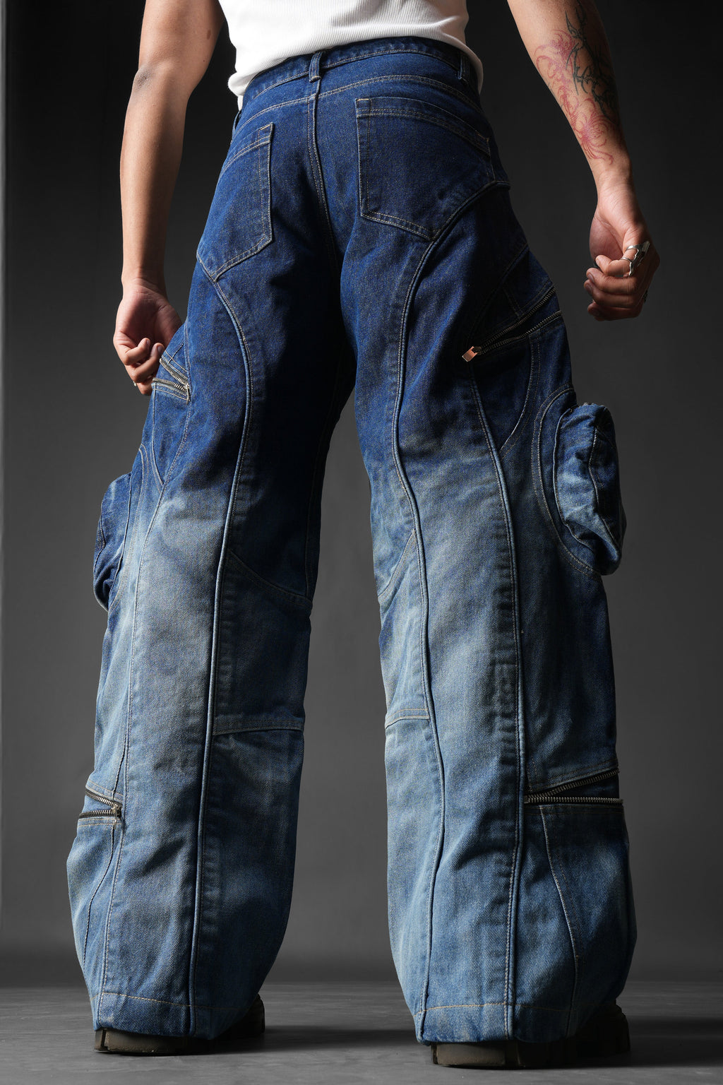 Ink Burn Utility Denims