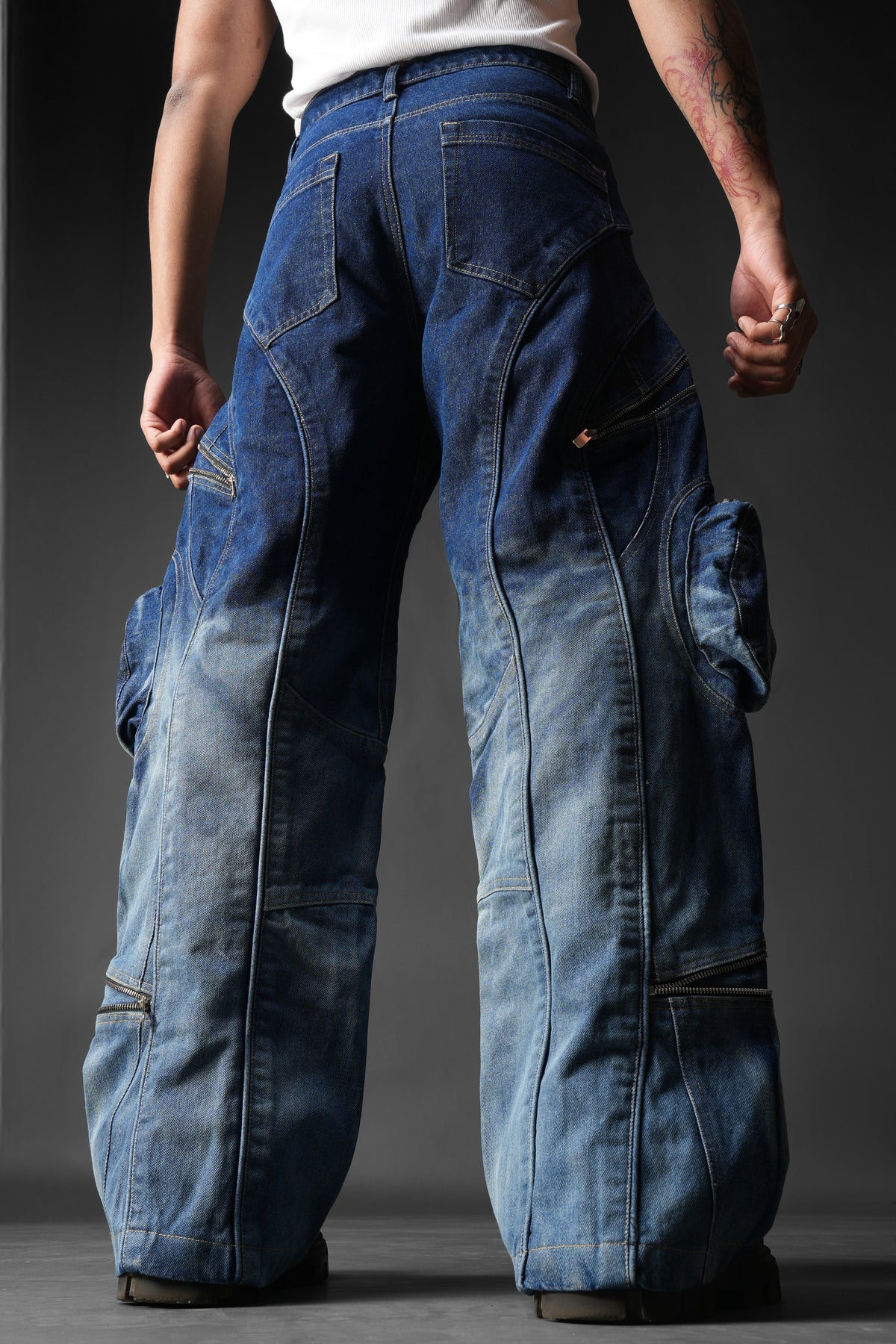 Ink Burn Utility Denims