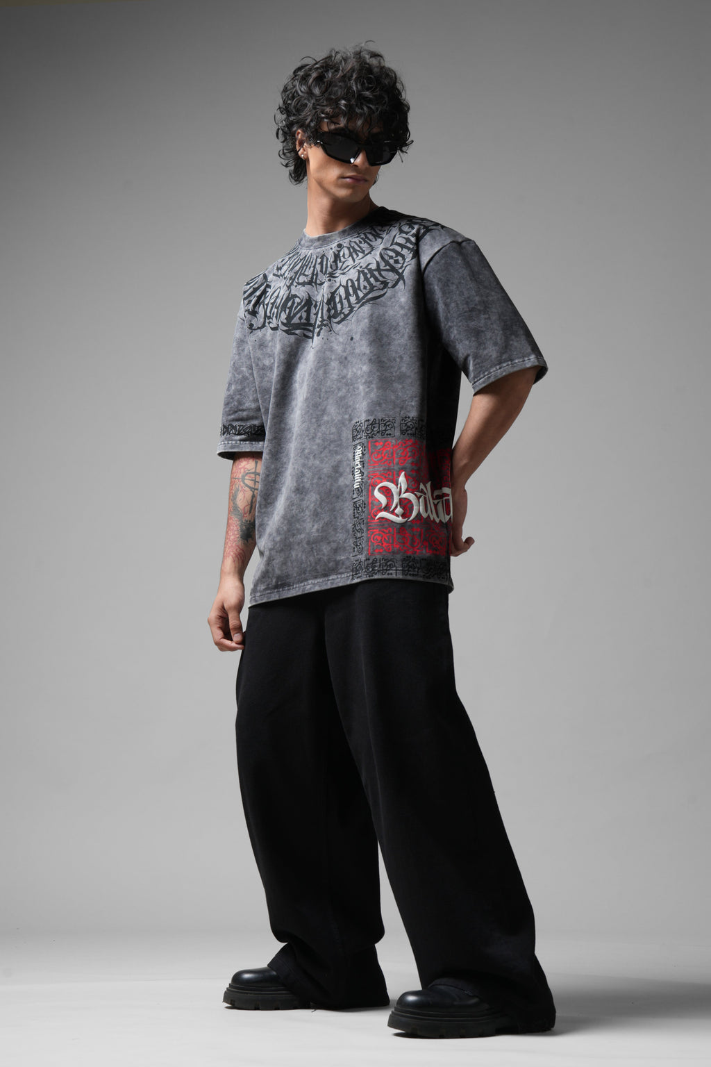 Balance Acid Washed Grey T-shirt