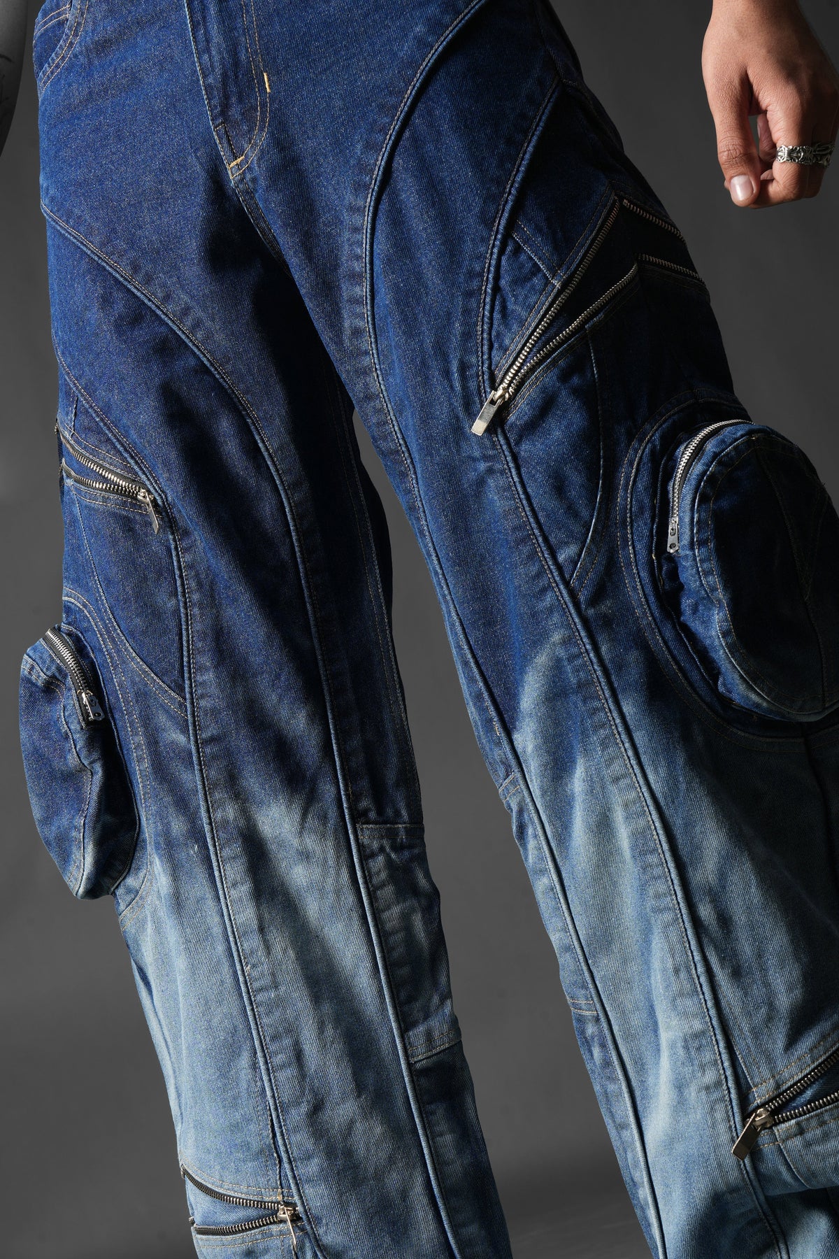 Ink Burn Utility Denims