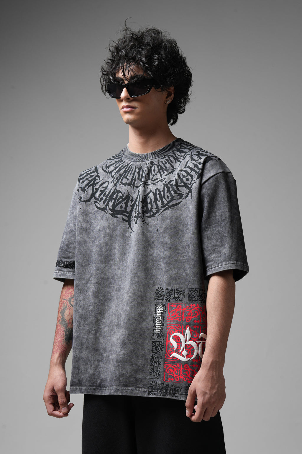 Balance Acid Washed Grey T-shirt