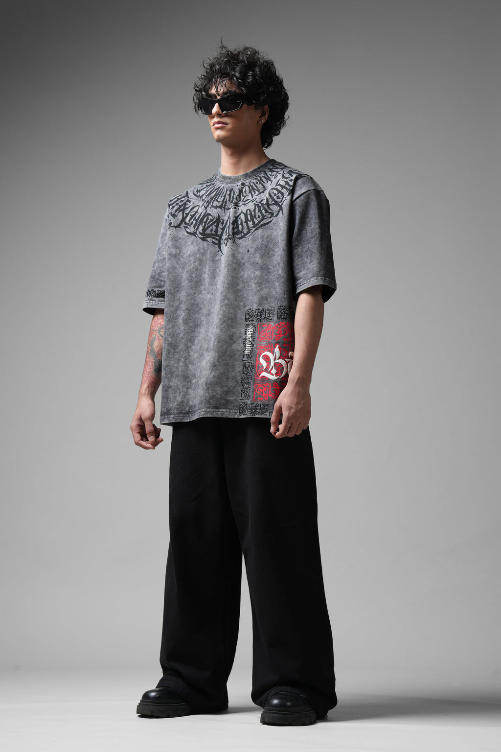 Balance Acid Washed Grey T-shirt