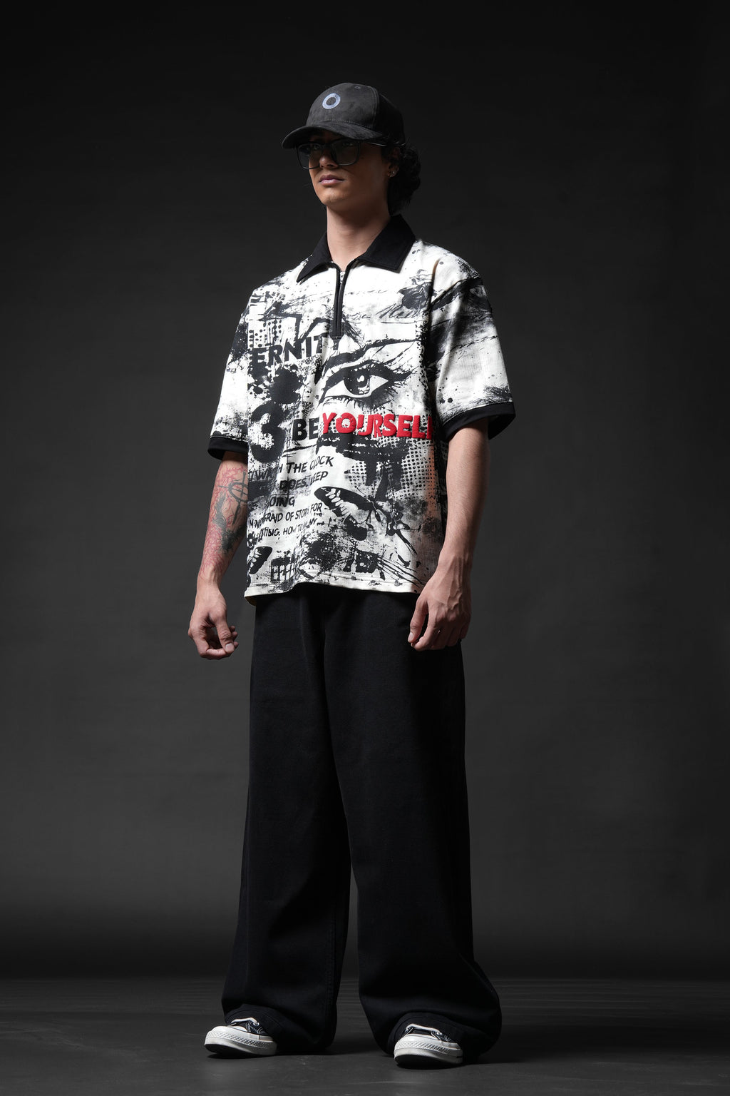 Be Yourself Collar T-shirt