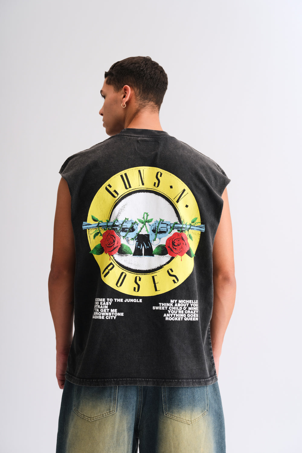 Faded Reckless Guns N Roses Oversized Tank