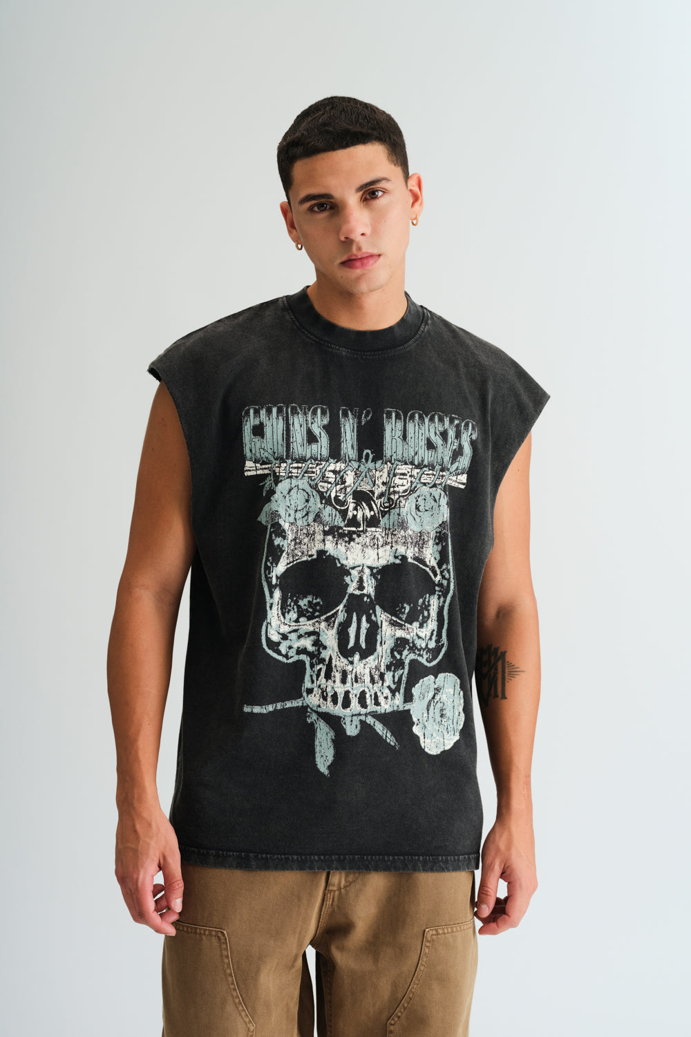 Faded Guns N Roses Oversized Tank