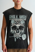 Faded Guns N Roses Oversized Tank