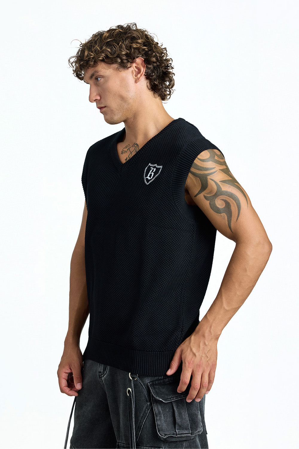 Classic Crest Knit Vest