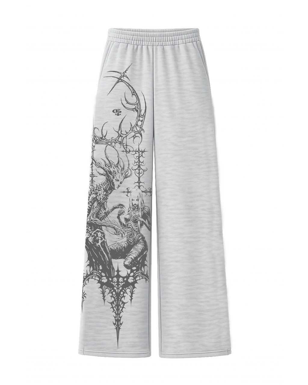 Cruel Grey Unisex Straight Fit Baggy Pants