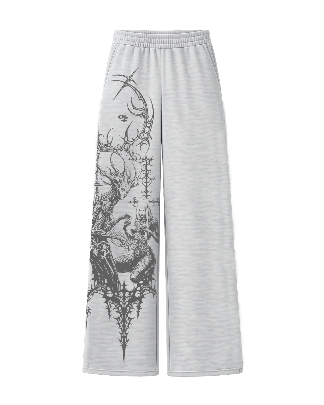Cruel Grey Unisex Straight Fit Baggy Pants
