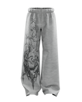Cruel Grey Unisex Straight Fit Baggy Pants