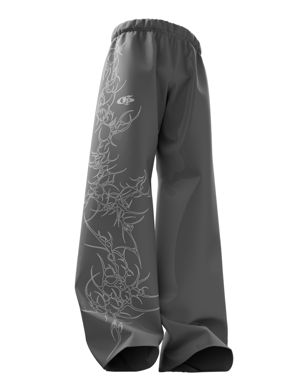 Dark Grey Xyden Unisex Straight Fit Baggy Pants