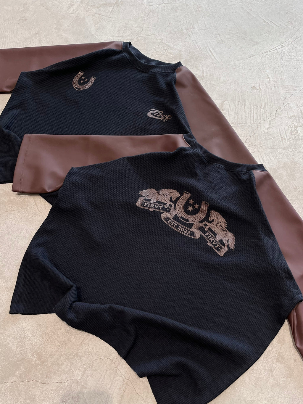 OUTLAW LEATHER WAFFLE T-SHIRT