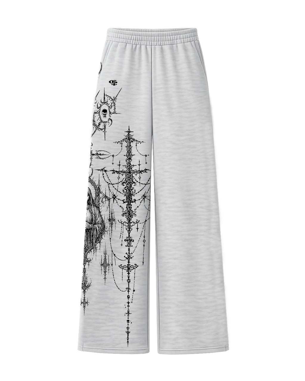 Feral Grey Unisex Straight Fit Baggy Pants