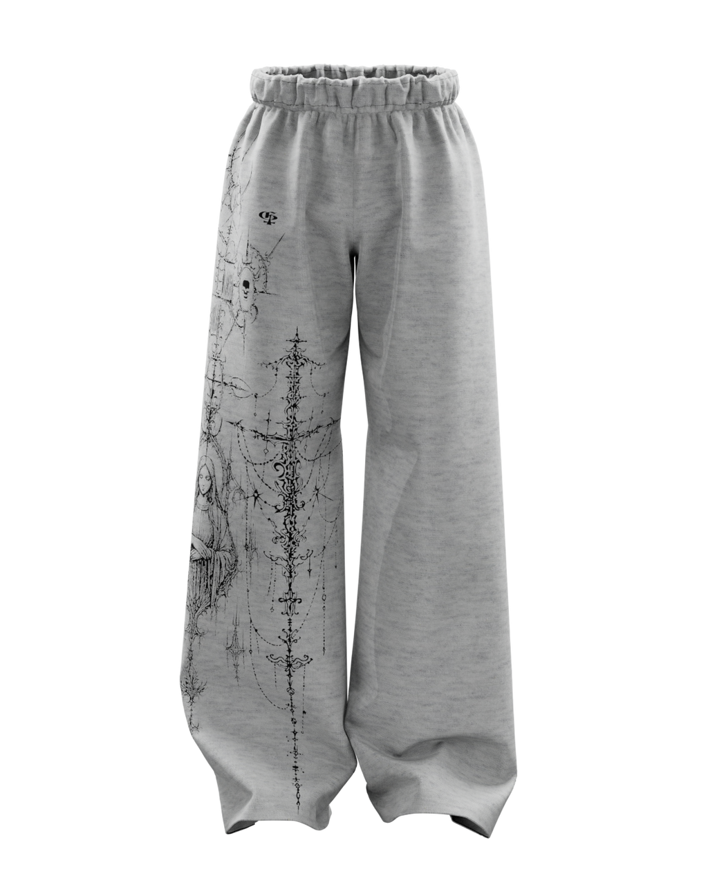 Feral Grey Unisex Straight Fit Baggy Pants