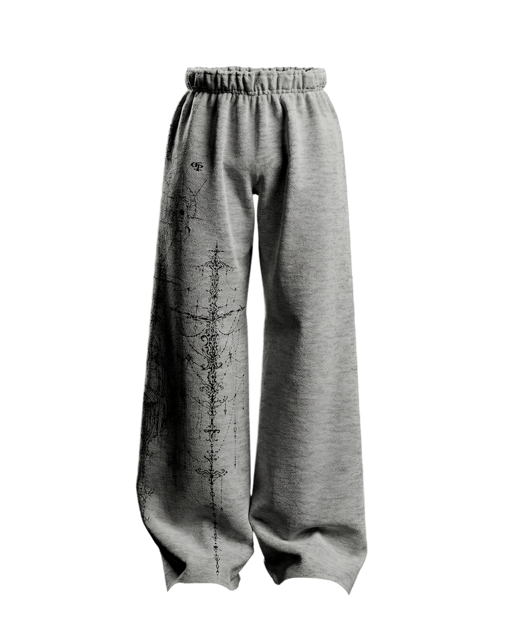 Feral Grey Unisex Straight Fit Baggy Pants