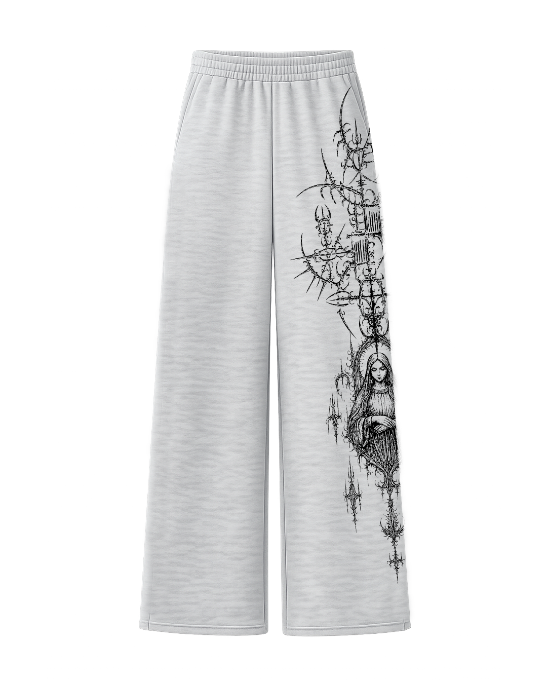Feral Grey Unisex Straight Fit Baggy Pants