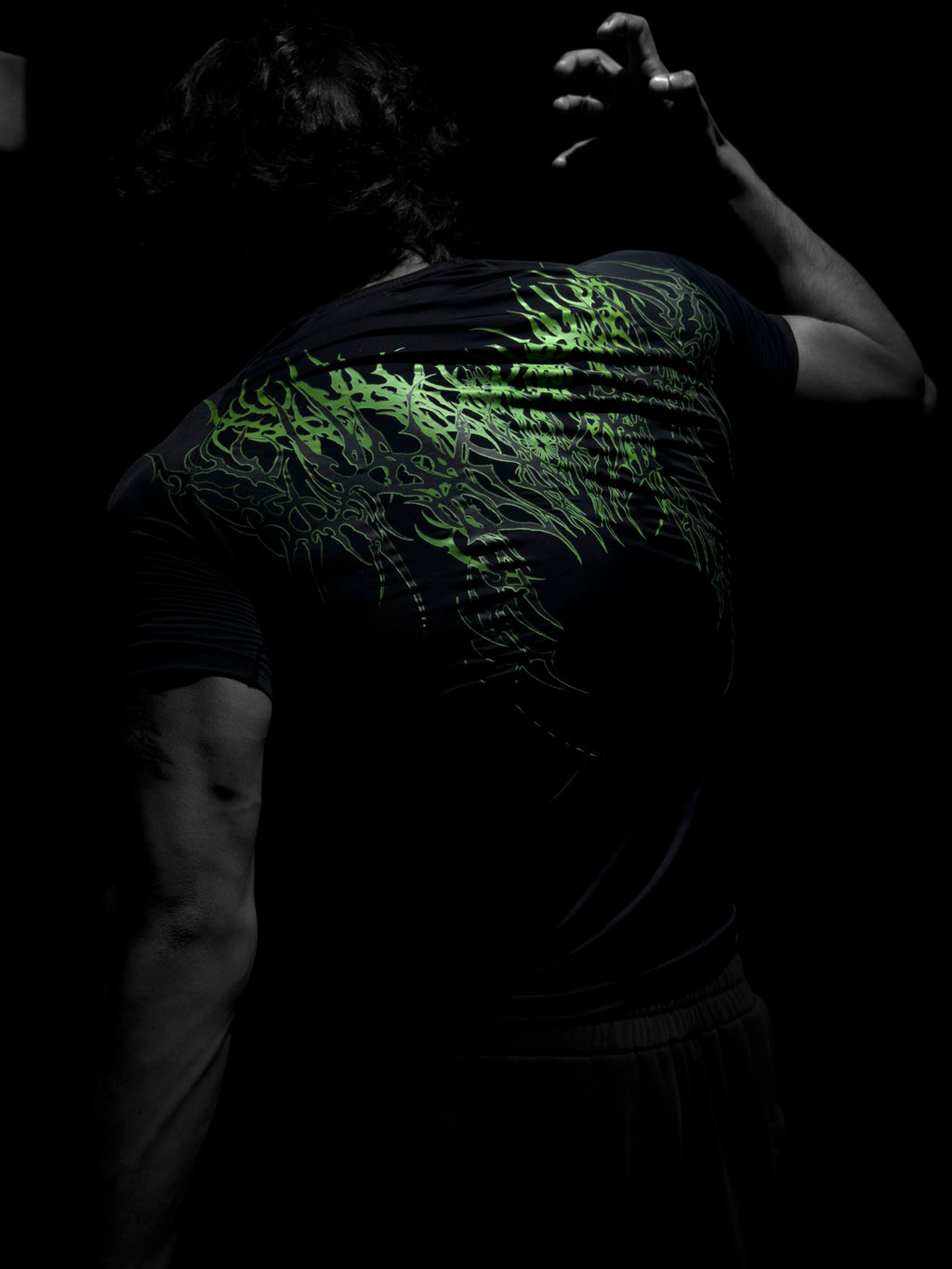 Green Fury Compression Tshirt Half Sleeve
