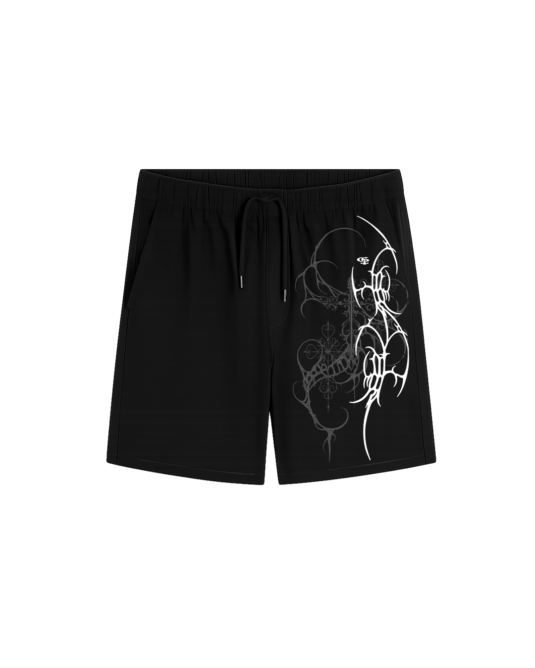 Nova Black Unisex Shorts