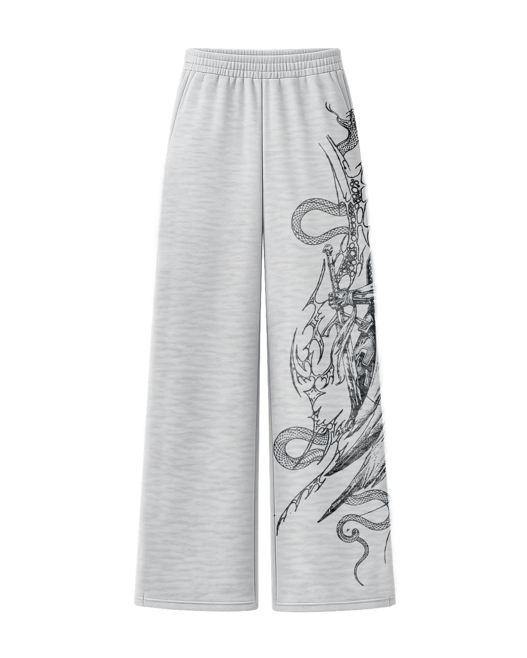 Pain Grey Unisex Straight Fit Baggy Pants
