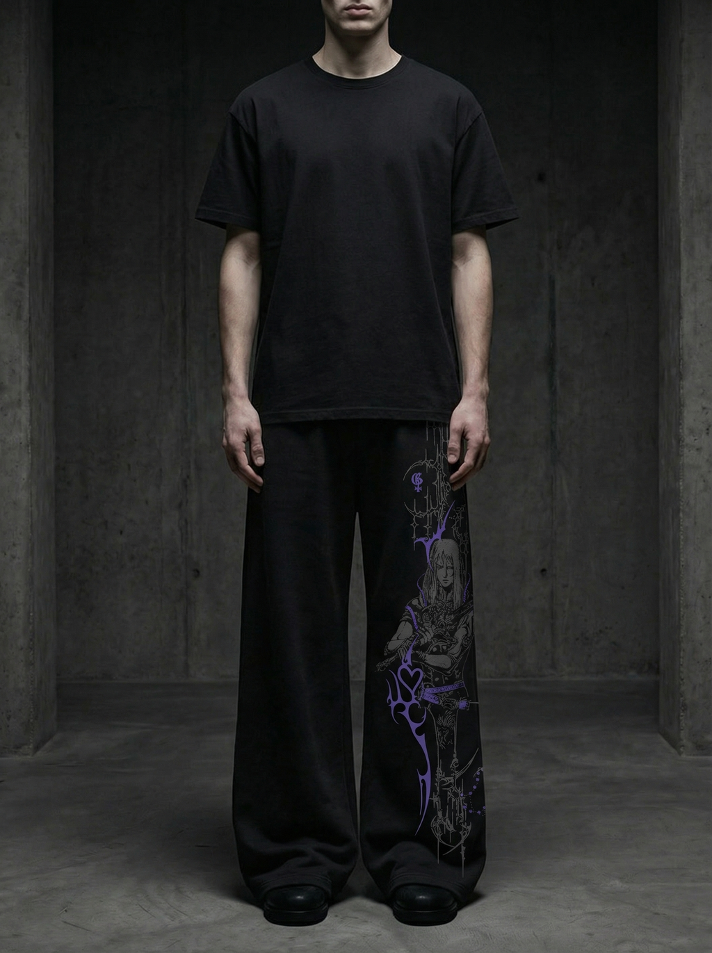 Bruise Unisex Straight Fit Baggy Pants