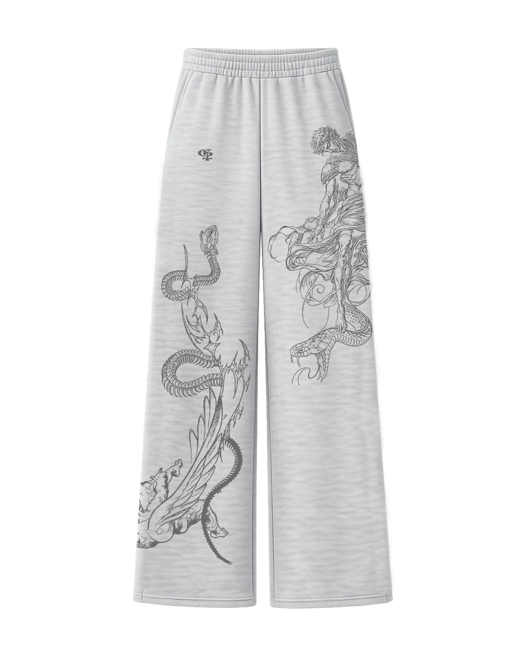 Solace Grey Unisex Straight Fit Baggy Pants