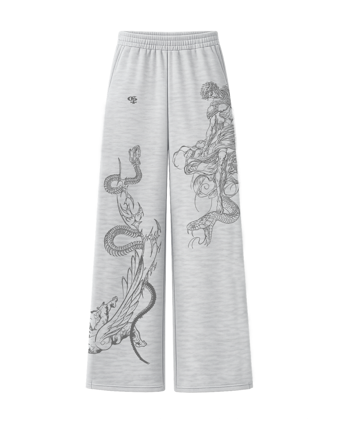 Solace Grey Unisex Straight Fit Baggy Pants