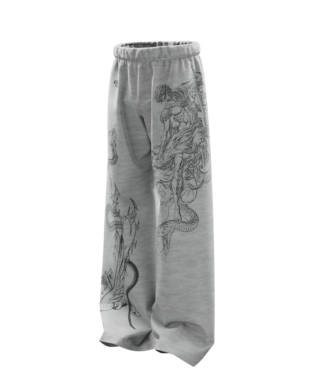 Solace Grey Unisex Straight Fit Baggy Pants