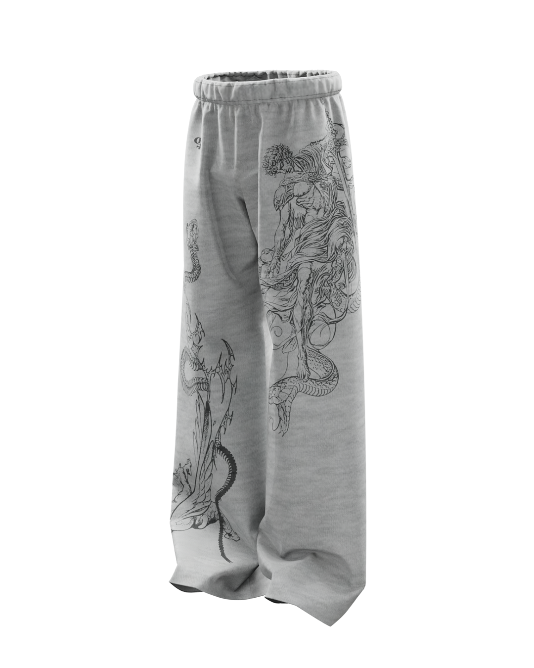 Solace Grey Unisex Straight Fit Baggy Pants