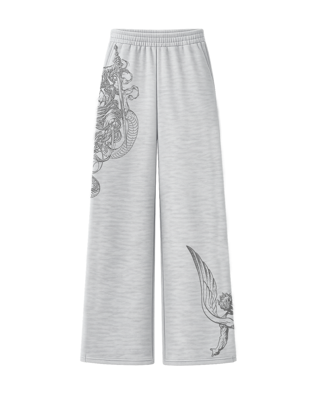 Solace Grey Unisex Straight Fit Baggy Pants