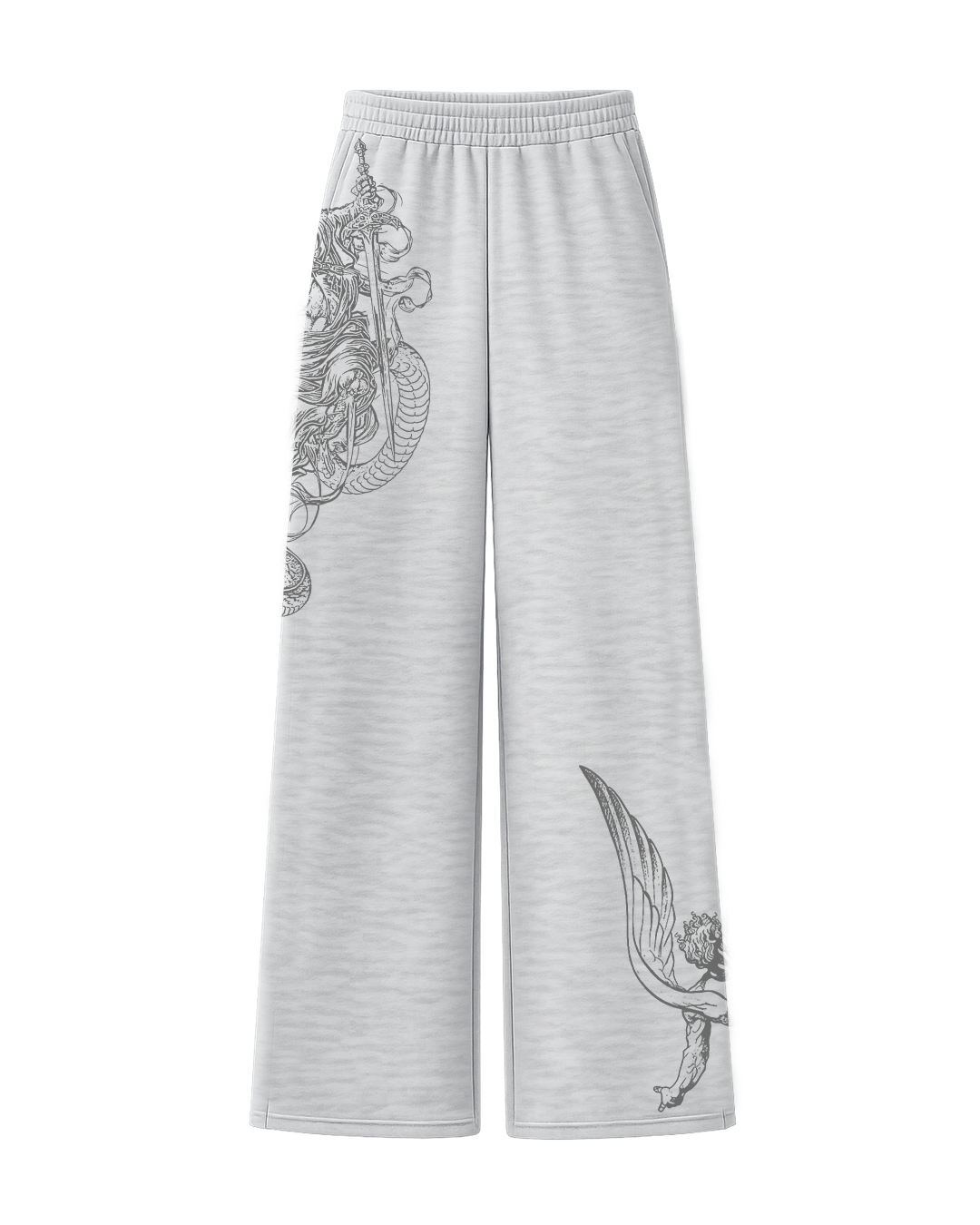 Solace Grey Unisex Straight Fit Baggy Pants