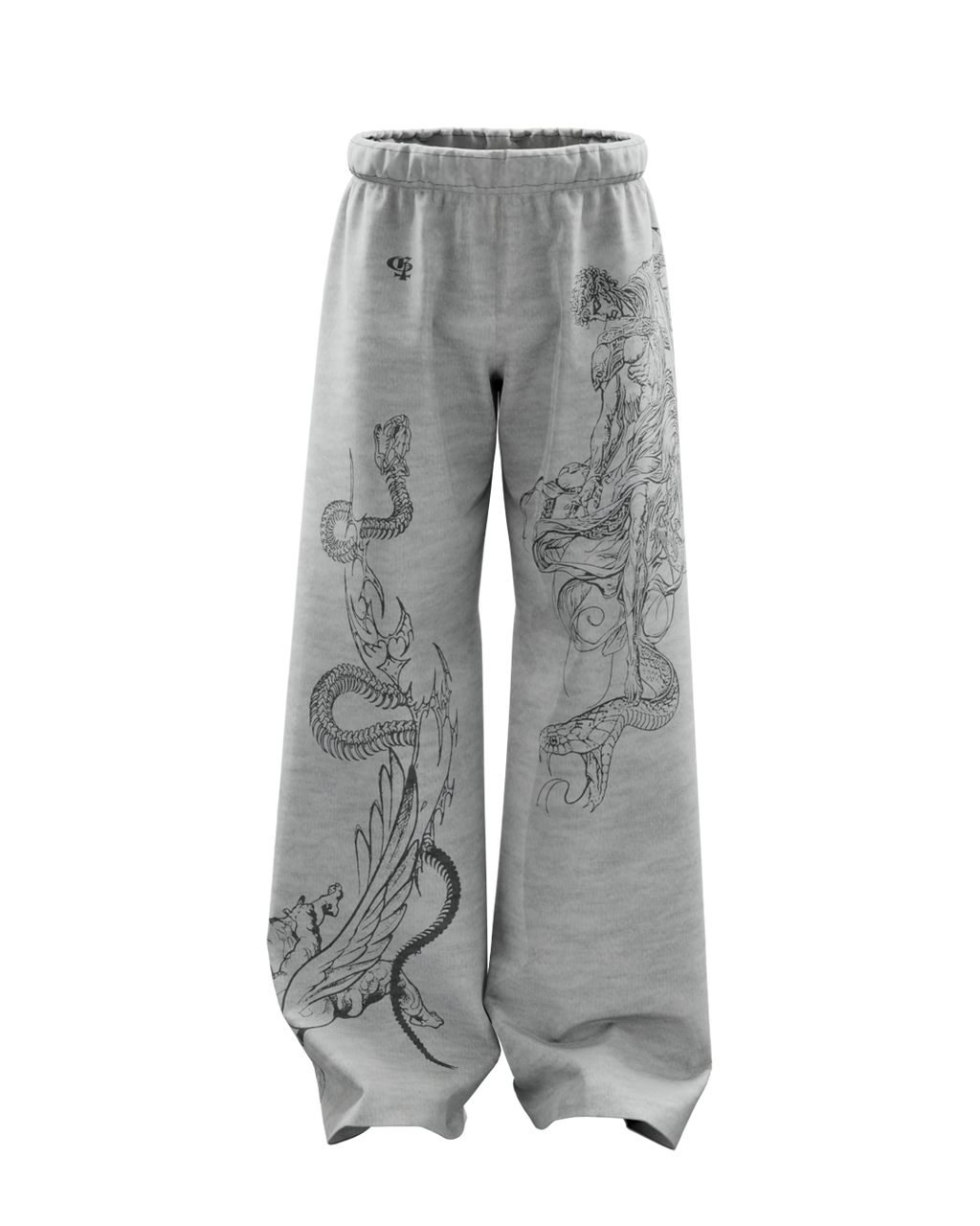 Solace Grey Unisex Straight Fit Baggy Pants