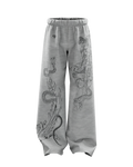 Solace Grey Unisex Straight Fit Baggy Pants