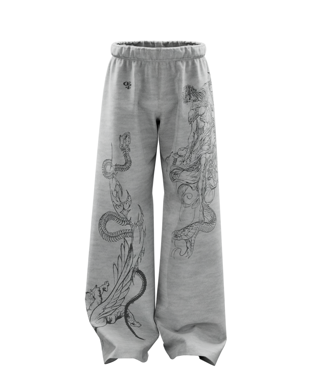 Solace Grey Unisex Straight Fit Baggy Pants