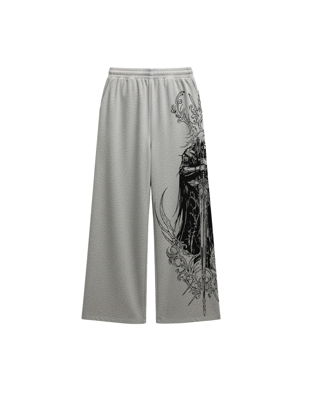 Stryk Grey Unisex Straight Fit Baggy Pants