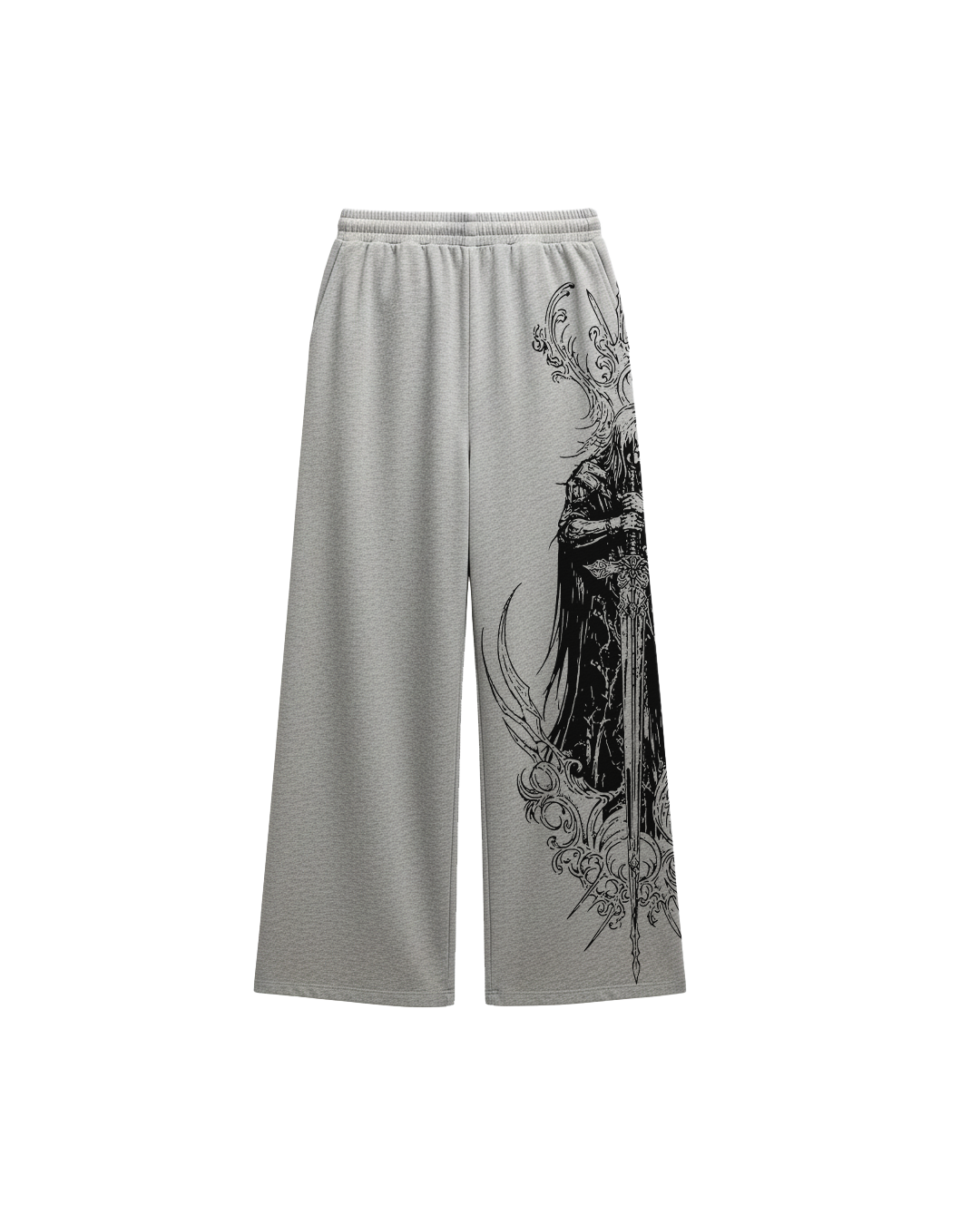 Stryk Grey Unisex Straight Fit Baggy Pants