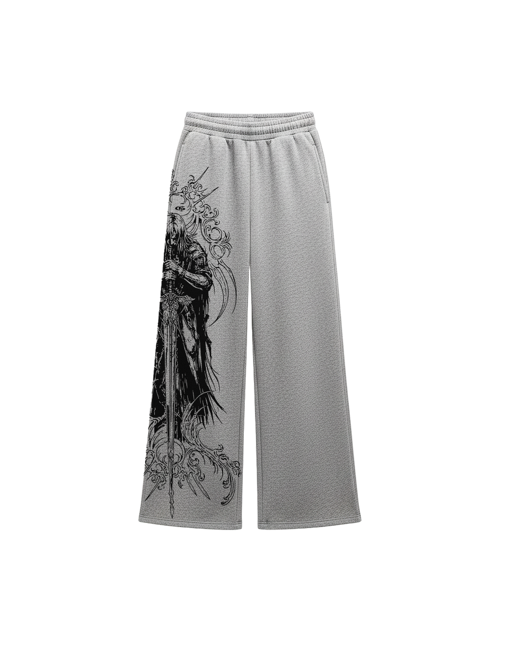 Stryk Grey Unisex Straight Fit Baggy Pants