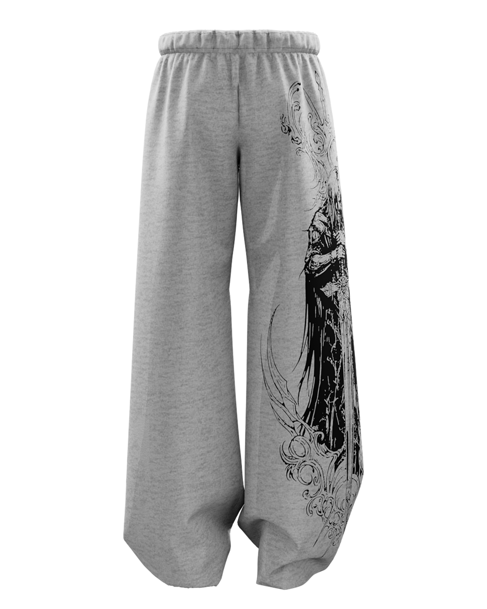 Stryk Grey Unisex Straight Fit Baggy Pants