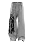 Stryk Grey Unisex Straight Fit Baggy Pants