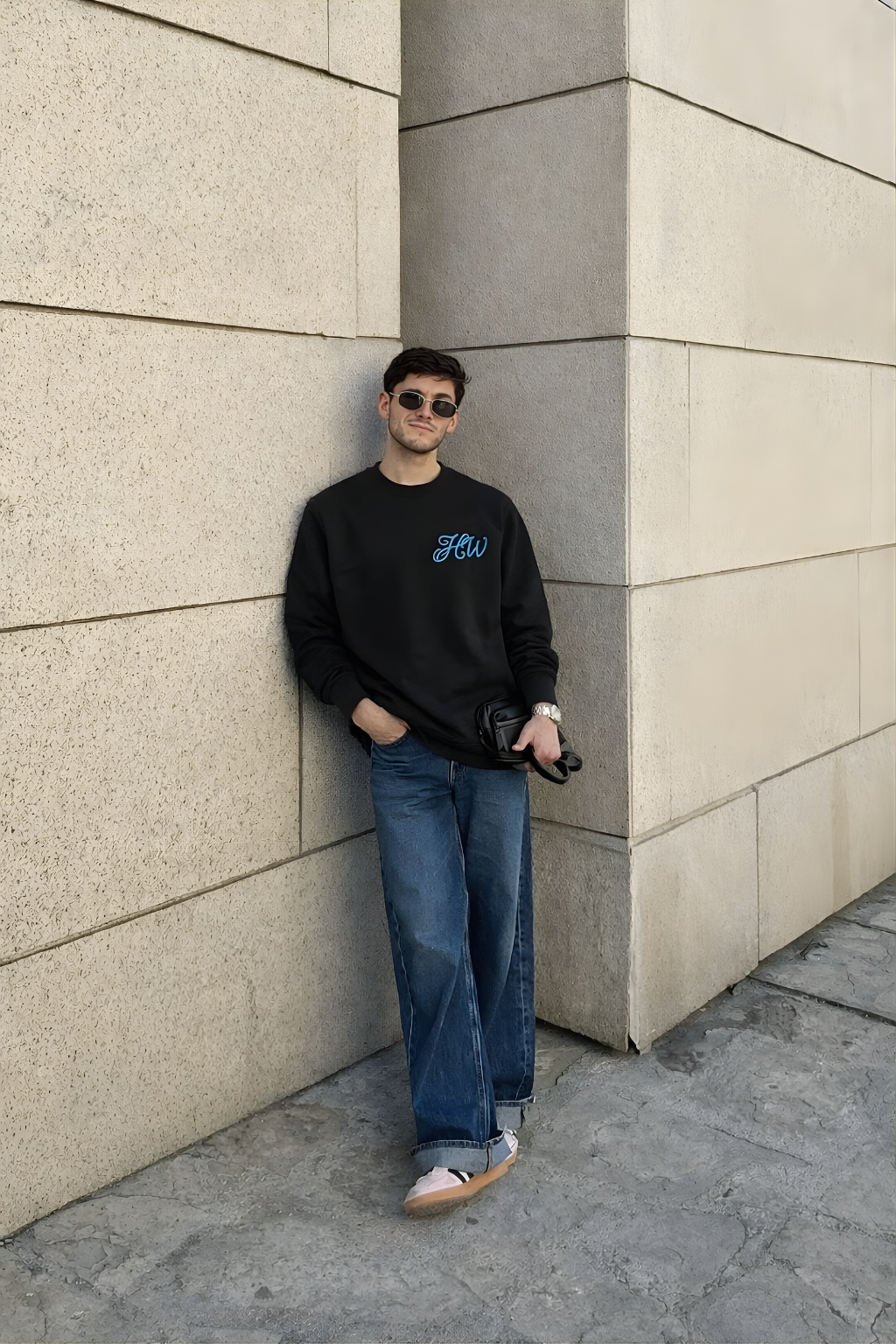 CLASSIC WAFFLE TEE BLACK