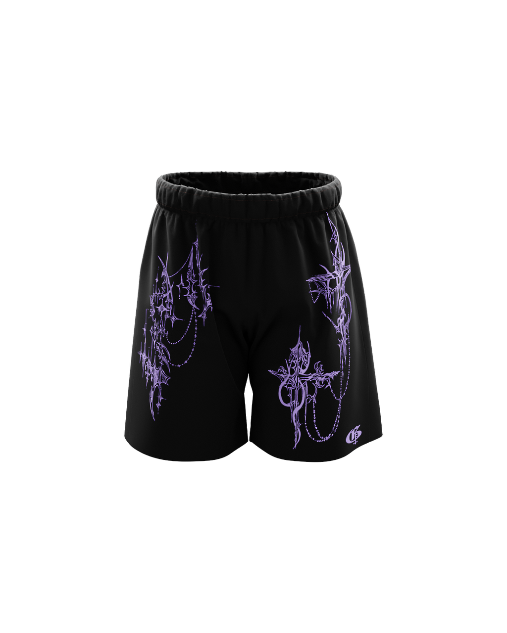 Zyra Black Unisex Shorts