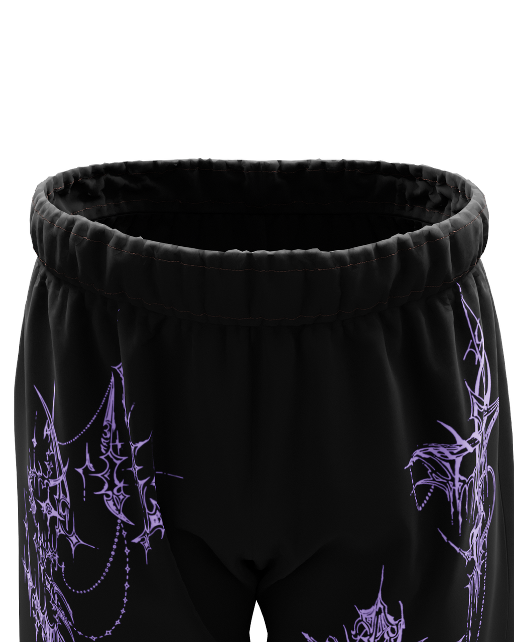 Zyra Black Unisex Shorts