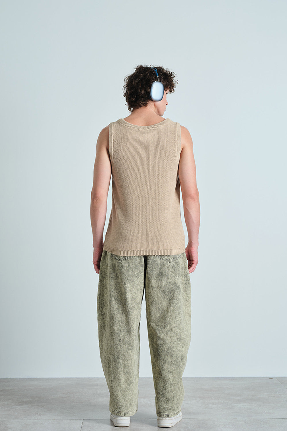 Beige Knit Tank