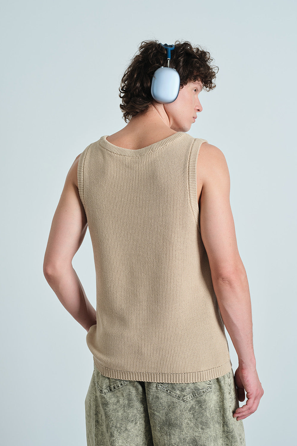 Beige Knit Tank